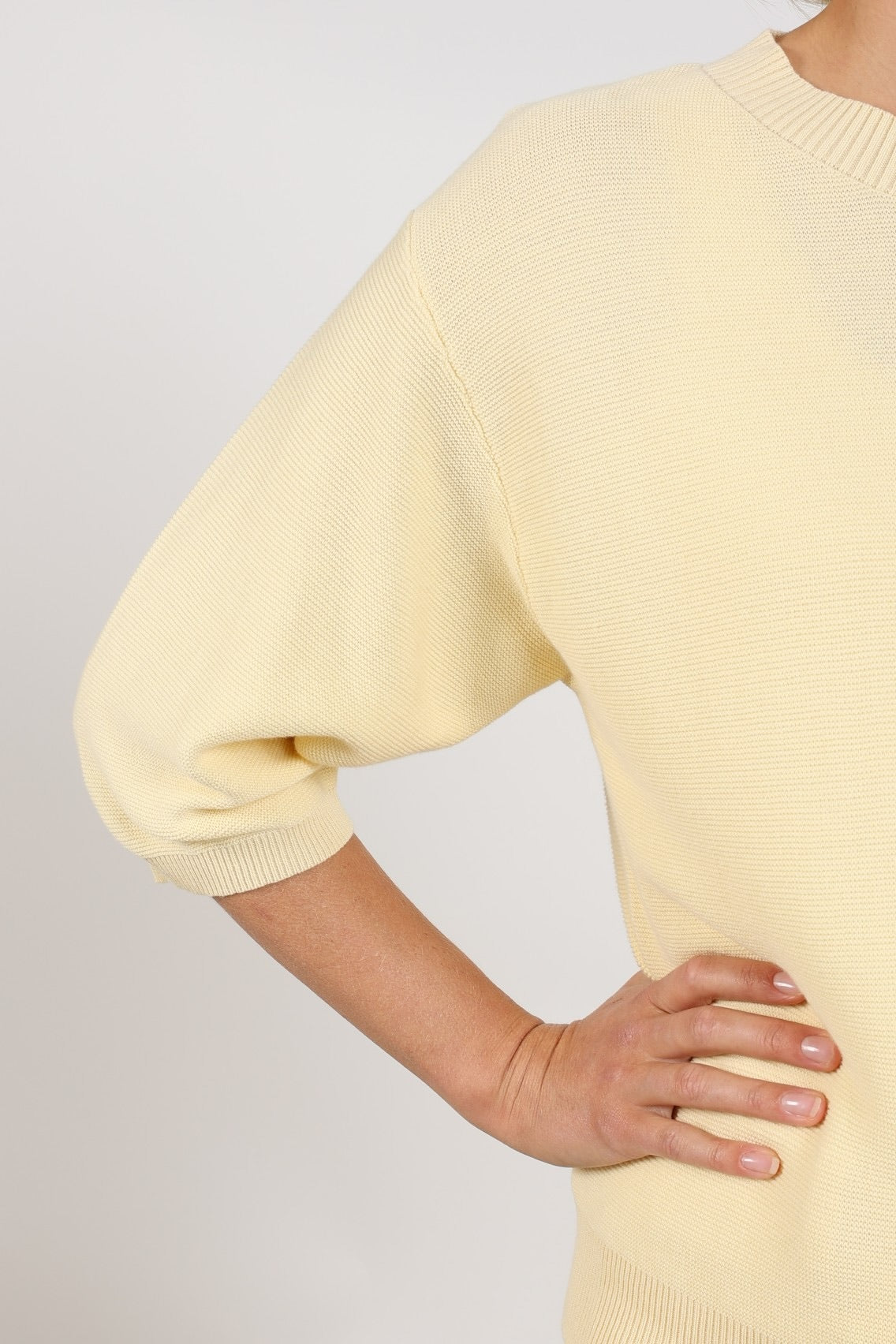 TruiNinaGeel3KwartMouwGeel__5