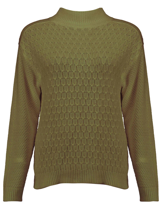 Trui Turtle Fancy Knit Groen