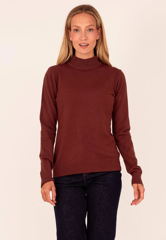 Trui Turtle met Cashmere Bordeaux