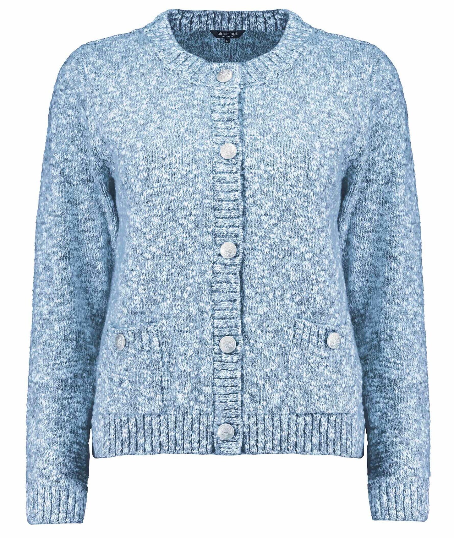 VestRondeNekMetaalgarenBlauwMelee__1