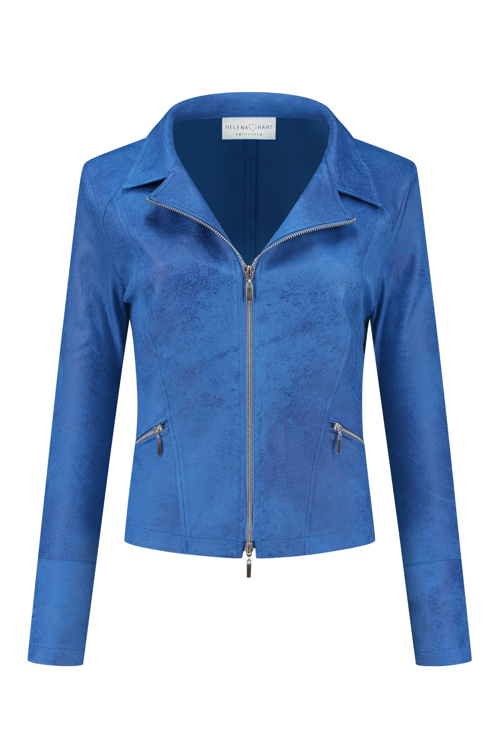 Zipper Biker Electric Blue